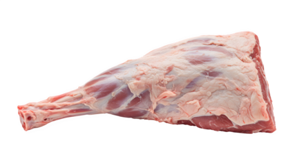 Raw Lamb Leg Isolated on White Background, Fresh Lamb Leg Cut Perfect for Meat Advertisements, Premium Lamb Leg Ideal for Recipes, lamb leg PNG image