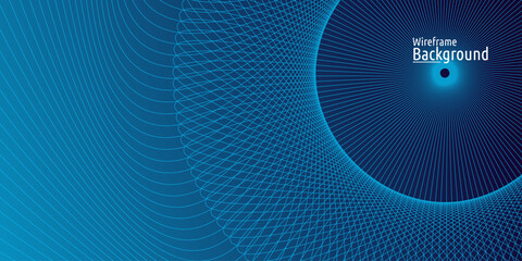 Abstract Wireframe Mesh Background. Perfect for science, futuristic and energy technology concepts.