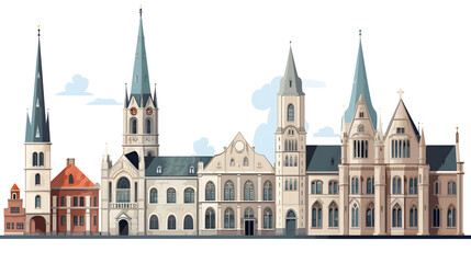 Obraz premium Breda Cartoon Vector Illustration on White Background for Creative Designs