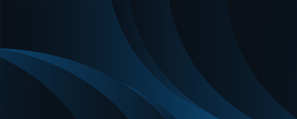 Modern simple dark blue and black abstract background for wide banner. Luxury dark green background.