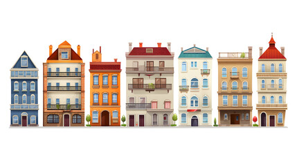 Obraz premium Professional Building Cartoon Vector Illustration Isolated in White Background