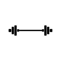 Dumbbell icon. Gym and fitness equipment. Vector illustration 