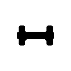 Dumbbell icon. Gym and fitness equipment. Vector illustration 