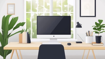 Minimalist home office setup for remote work