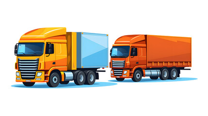 Car Carrier Delivering Cargo Containers Icon Isolated on White Background for Transportation Industry Designs