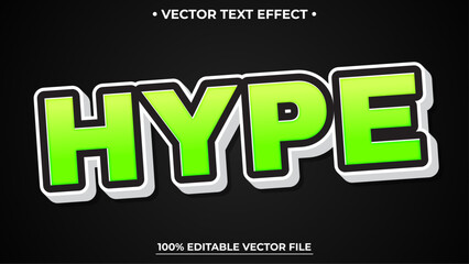 Hype 3d editable text effect, Green Editable text effect