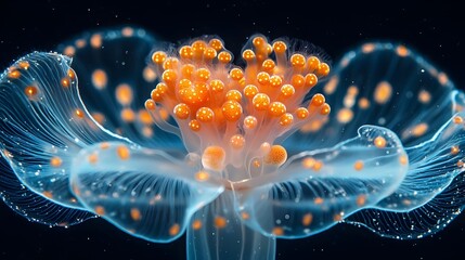Obraz premium Extreme macro shot of jellyfish
