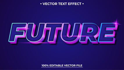 Modern editable text effect vibrant modern color shiny. Text style effect. Editable fonts vector files