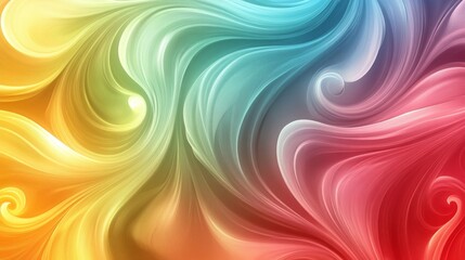 Obraz premium Vibrant swirling colors creating an abstract design.