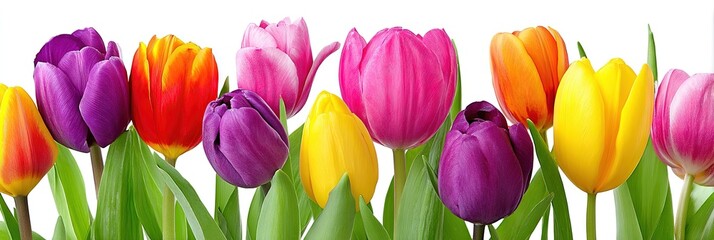 Fototapeta premium photo of beautiful tulips 