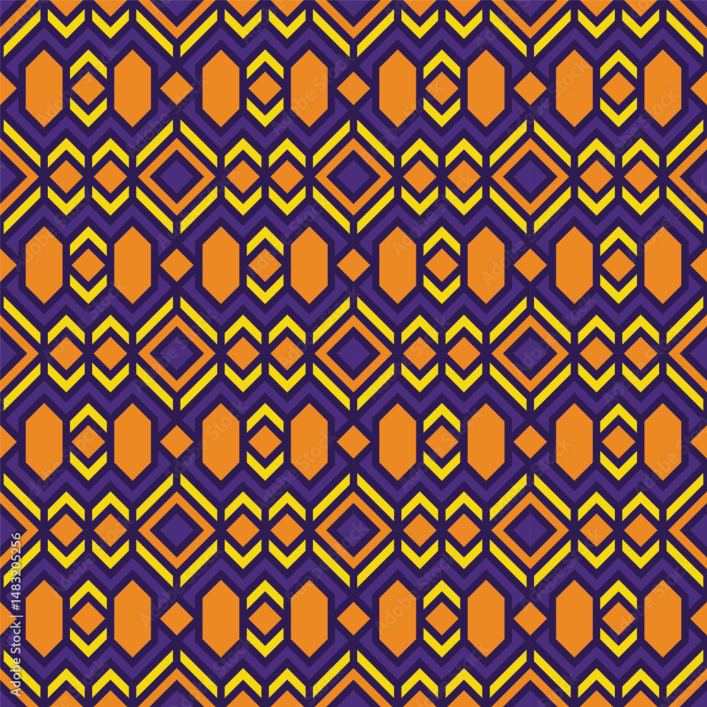 Poster vector geometric ornament in ethnic style. abstract seamless pattern with eps 10. simple modern back