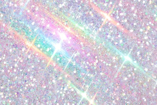 Dazzling iridescent glitter background with rainbow hues and sparkling highlights for a magical effect - Powered by Adobe