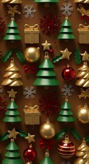 Naklejka premium Holiday Ornament Symphony