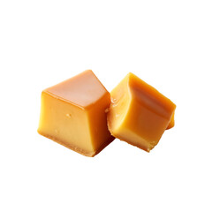 Two pieces of caramel