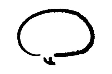 シンプルなペンの手書き吹き出し ベクター