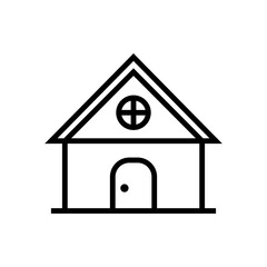 house icon isolated on white