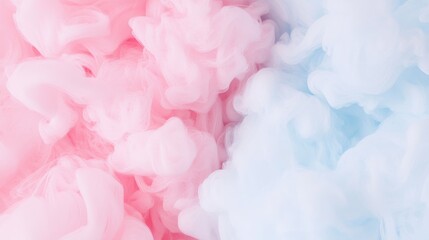 Fototapeta premium Colorful cotton candy background, fluffy pink and blue textures, festive theme perfect for events, fairs, and sweet treats.