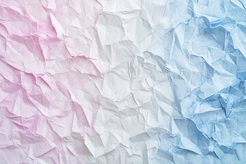 Obraz premium Colorful Crumpled Paper Background in Pink and Blue Tones