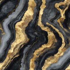 Obraz premium Bold Onyx Marble Tile Pattern Seamless Gold Veining Texture