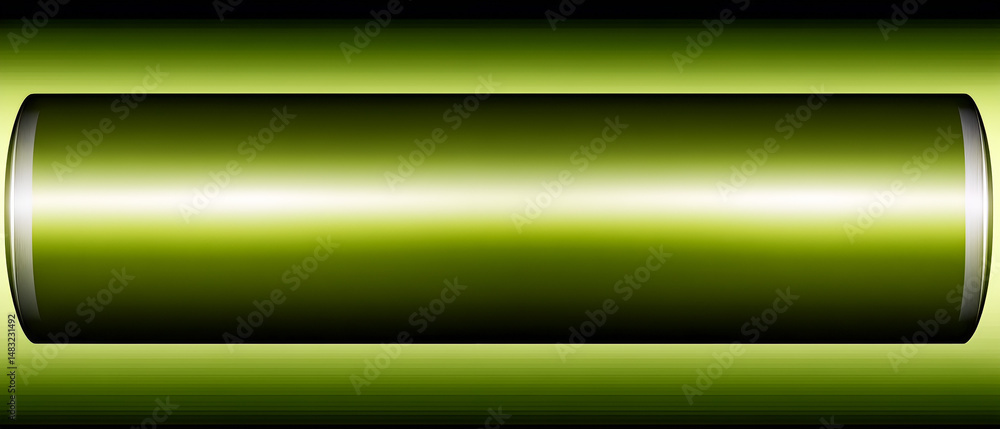 Poster modern abstract background illustration features vibrant green color gradients with glossy reflectio