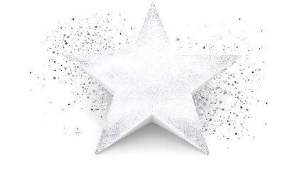Obraz premium White Sparkly Star Sticker
