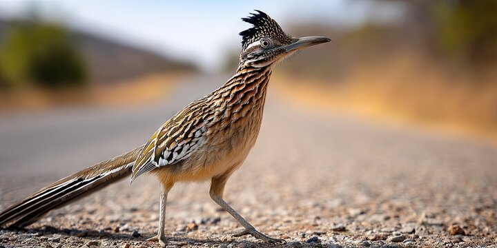 wildlife photo of roadrunner in the southwest arizona desert