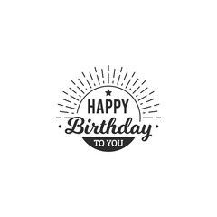 Happy Birthday Retro Style