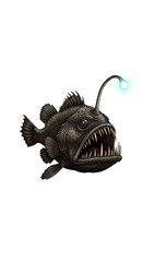 Deepsea anglerfish lurks in darkness