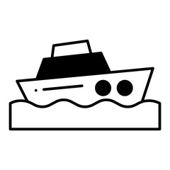 Boat dualtone icon