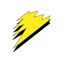 Lightning Bolt Icon. Flash Energy Symbol Vector Illustration