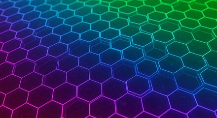 Obraz premium Chromatic Hexagons
