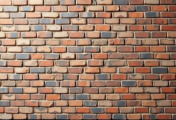 Obraz premium Brick wall with cultural symbols.