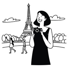 happy-tourist-woman-having-fun-excited-to-visit-ei.eps