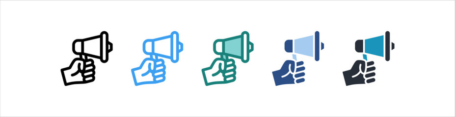 Promotion Icon In Different Style Vector