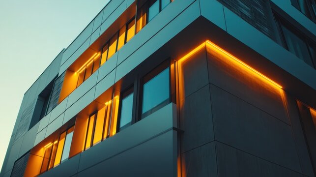 Illuminated Modern Architecture: A Nighttime Perspective