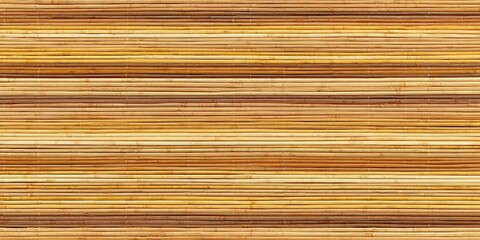 Horizontal bamboo sticks arranged in a warm-toned natural wall texture
