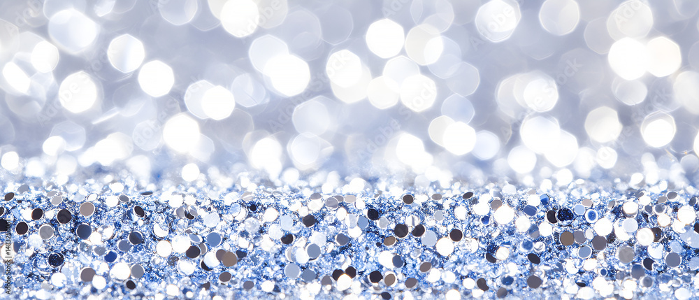 Poster sparkling glitter texture with bokeh effect soft lighting for background festive decoration elements