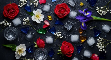 Frozen Flora's Embrace