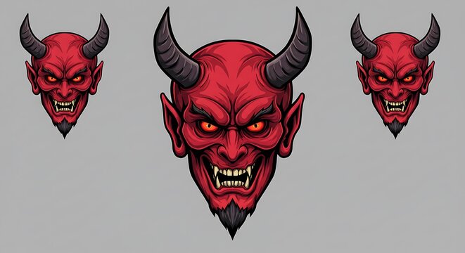 Crimson Demons: A Vector Illustration Trilogy