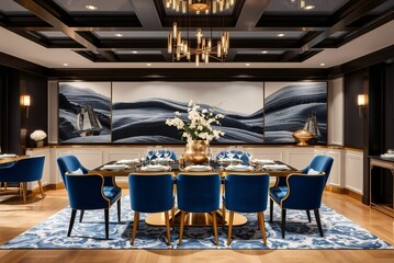 Fototapeta premium interior of a luxury Dining Room