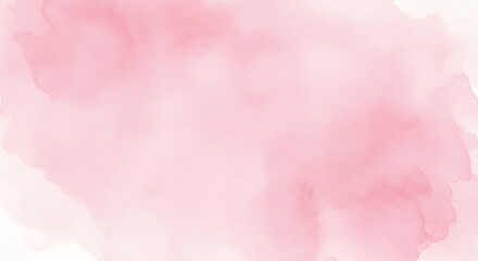 Abstract Pink Watercolor Wash Background Texture