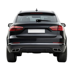 Naklejka premium car back view isolated on transparent white background, clipping path