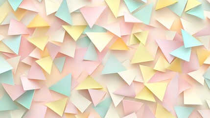 Obraz premium Pastel triangles pattern