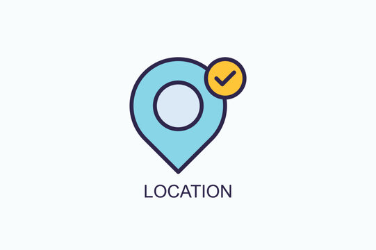 Location Icon Or Logo Isolated Vector Illustration