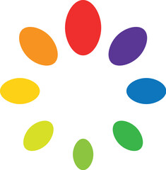 Creative logo vector with rainbow color