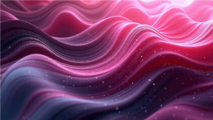 Abstract purple fractal wave background with flowing curves and smoky energy