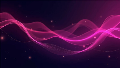 Purple and Pink Abstract Flowing Wave Design