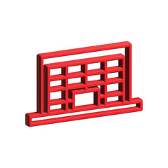 Mall building icon design template
