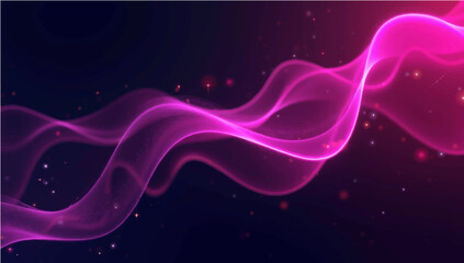 Purple and Pink Abstract Flowing Wave Design
