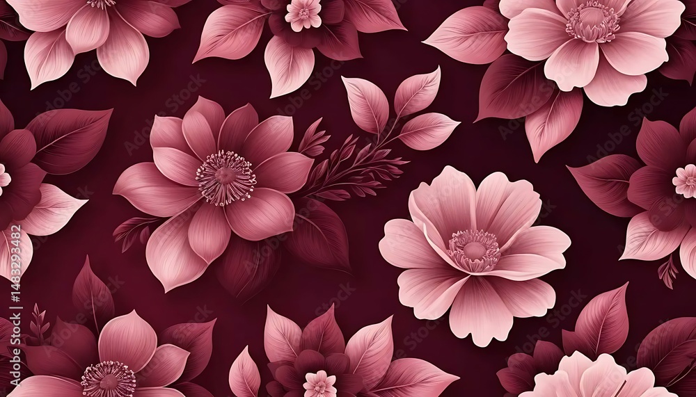 Aufkleber abstract geometric background with a seamless pattern of triangles in warm, neutral colors